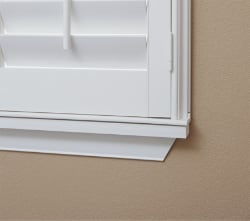 Decorative Outside Frame Shutter with Sill in Southern California 